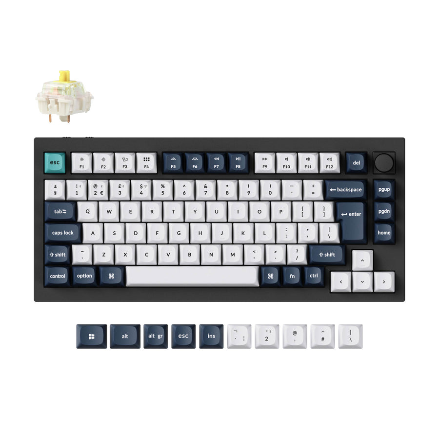 Colección de diseño ISO de teclado mecánico personalizado inalámbrico Keychron Q1 Max QMK/VIA