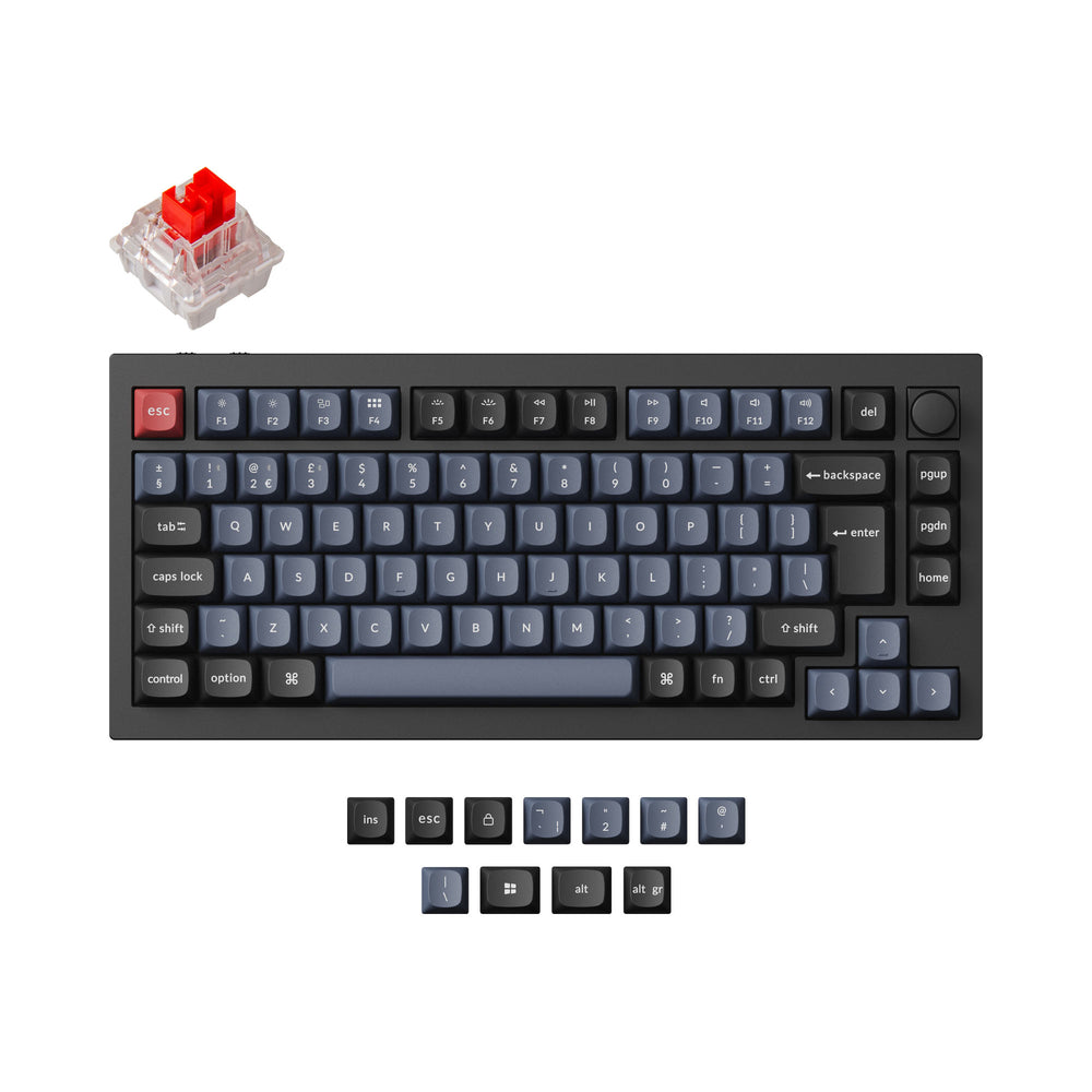 Colección de diseño ISO de teclado mecánico personalizado inalámbrico Keychron Q1 Pro QMK/VIA