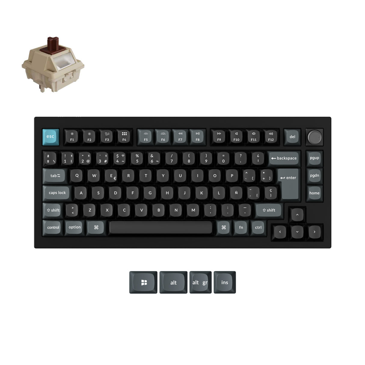 Teclado Mecánico Personalizado Inalámbrico Keychron Q1 Ultra 8K (Layout US ANSI)