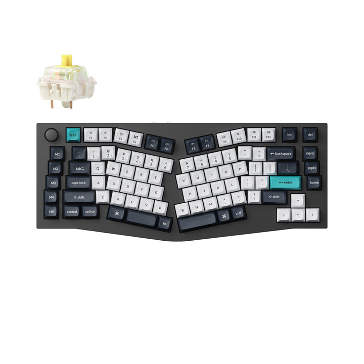 Keychron Q10 Max (Diseño Alice) QMK/VIA Teclado Mecánico Personalizado Inalámbrico (Diseño US ANSI)