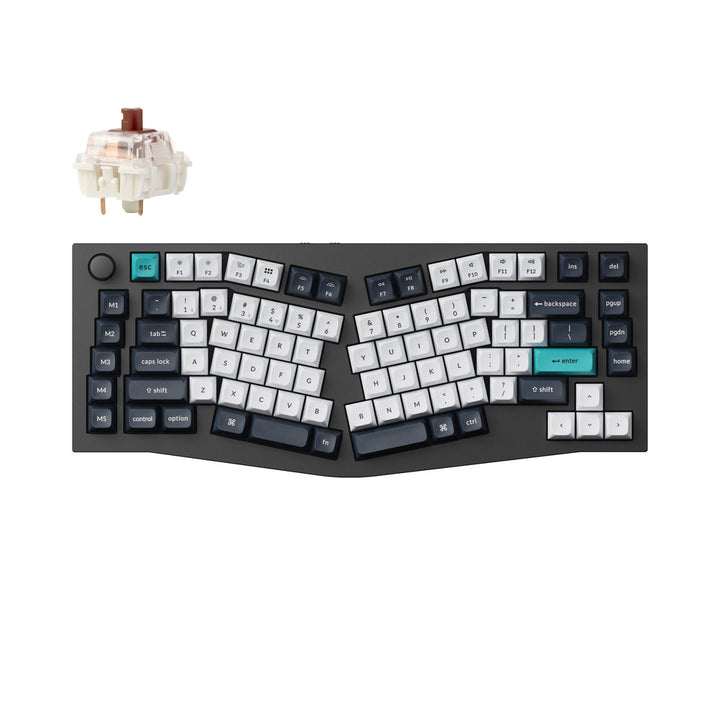 Keychron Q10 Max (Diseño Alice) QMK/VIA Teclado Mecánico Personalizado Inalámbrico (Diseño US ANSI)