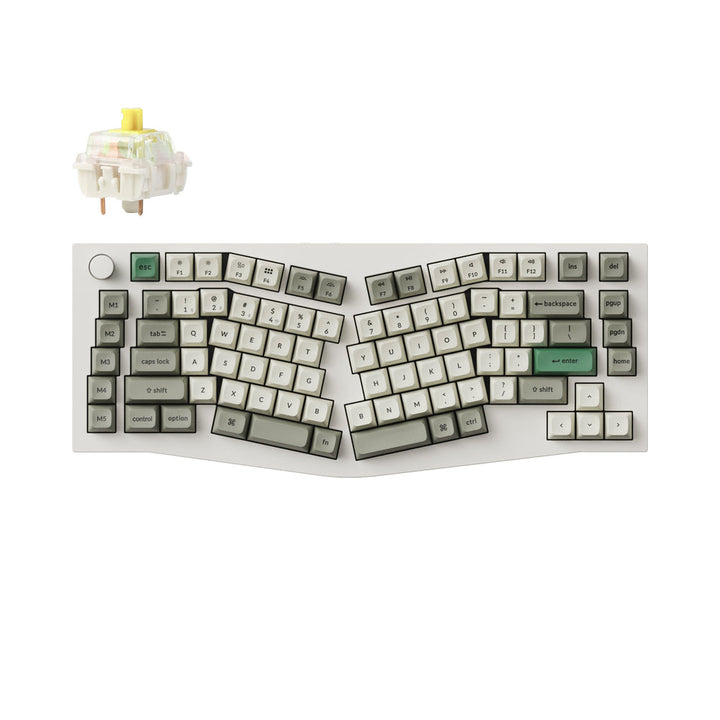 Keychron Q10 Max (Diseño Alice) QMK/VIA Teclado Mecánico Personalizado Inalámbrico (Diseño US ANSI)