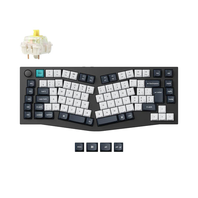 Keychron Q10 Max (Alice Layout) Colección de diseño ISO de teclado mecánico personalizado QMK