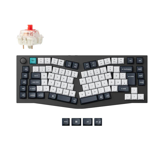 Keychron Q10 Max (Alice Layout) Colección de diseño ISO de teclado mecánico personalizado QMK