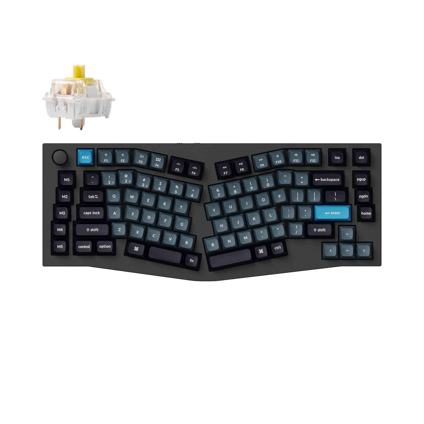 Keychron Q10 Pro (Alice Layout) Teclado mecánico personalizado inalámbrico QMK/VIA (teclado ANSI de EE. UU.)