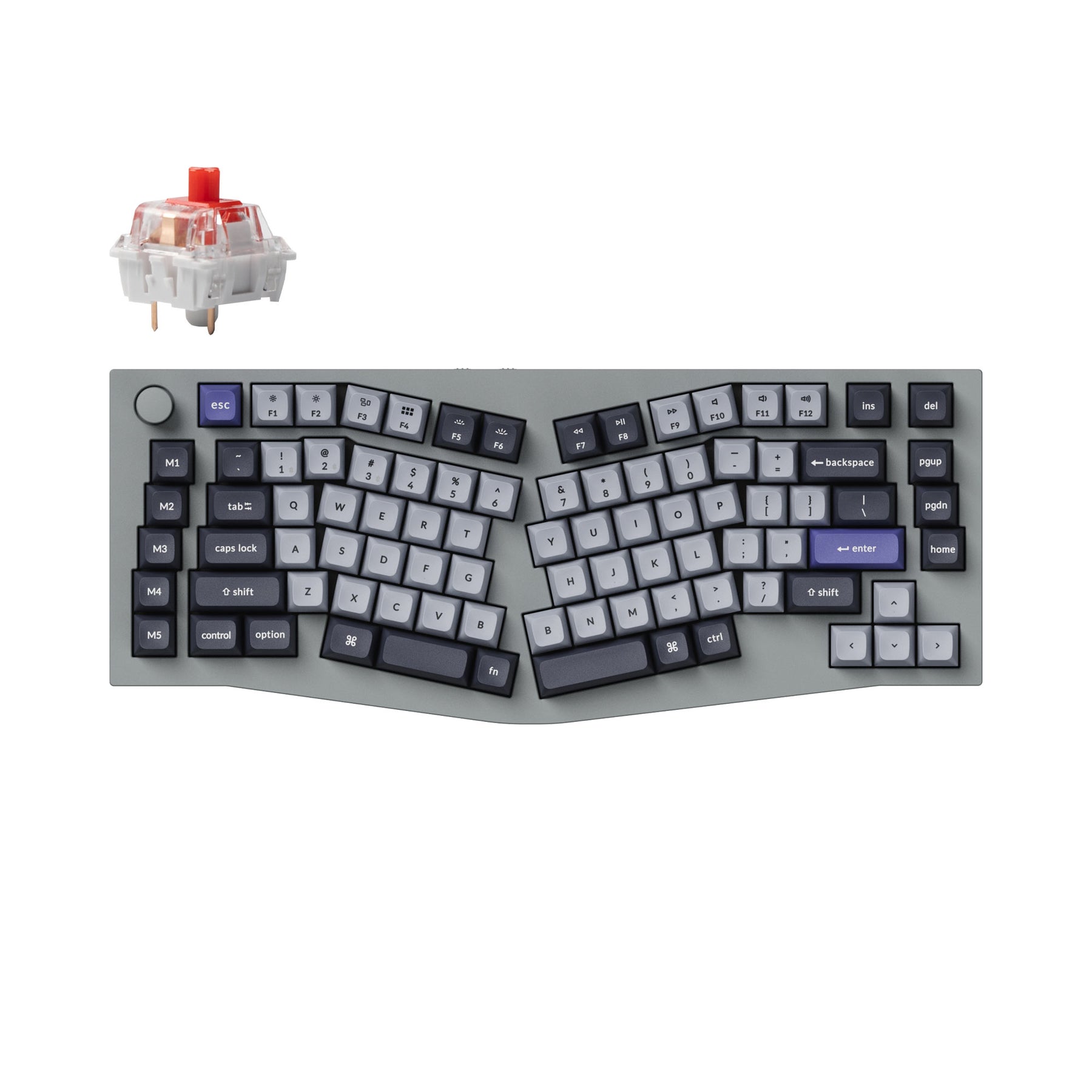 Keychron Q10 Pro (Alice Layout) Teclado mecánico personalizado inalámbrico QMK/VIA (teclado ANSI de EE. UU.)