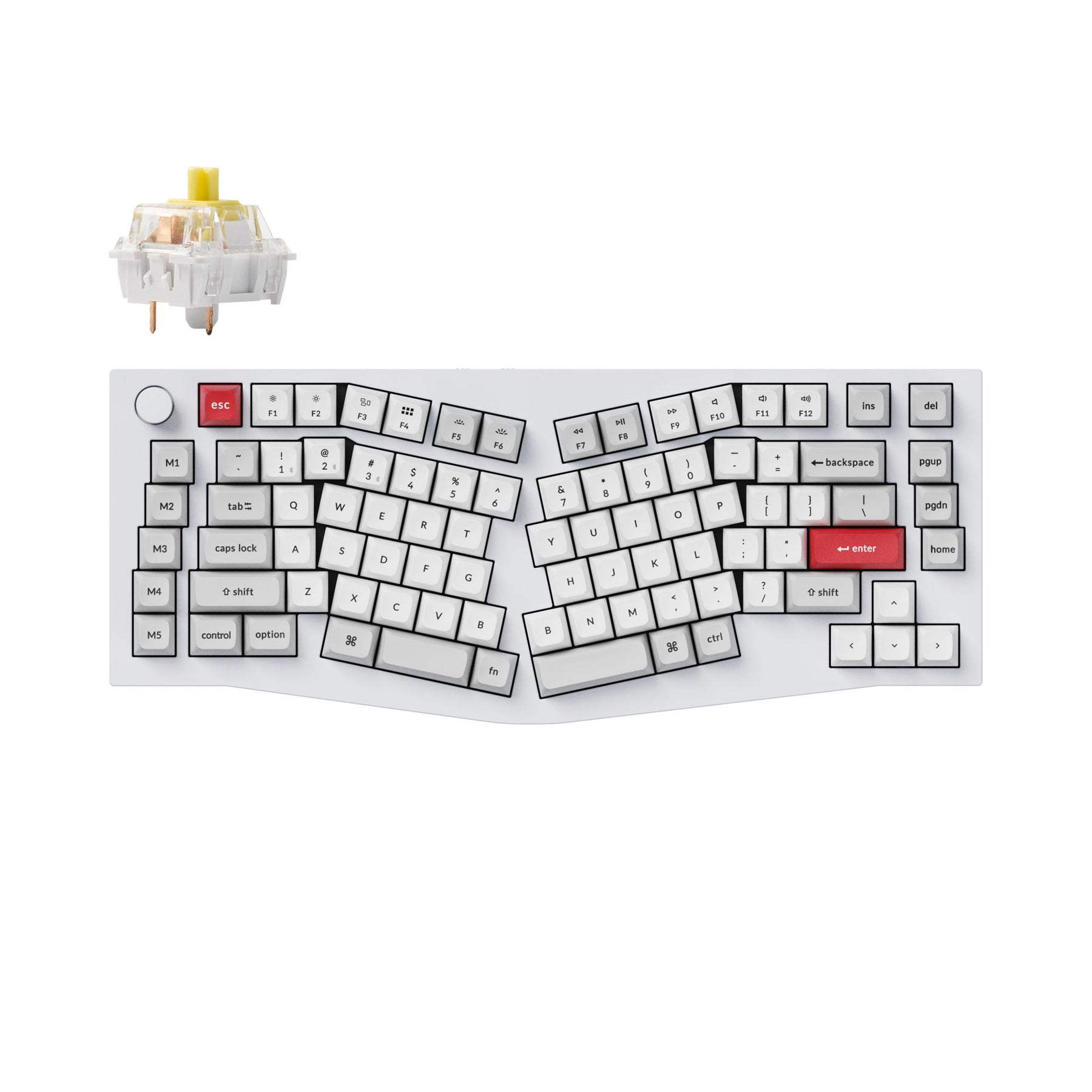 Keychron Q10 Pro (Alice Layout) QMK/VIA Wireless Custom Mechanical Keyboard (US ANSI Keyboard)