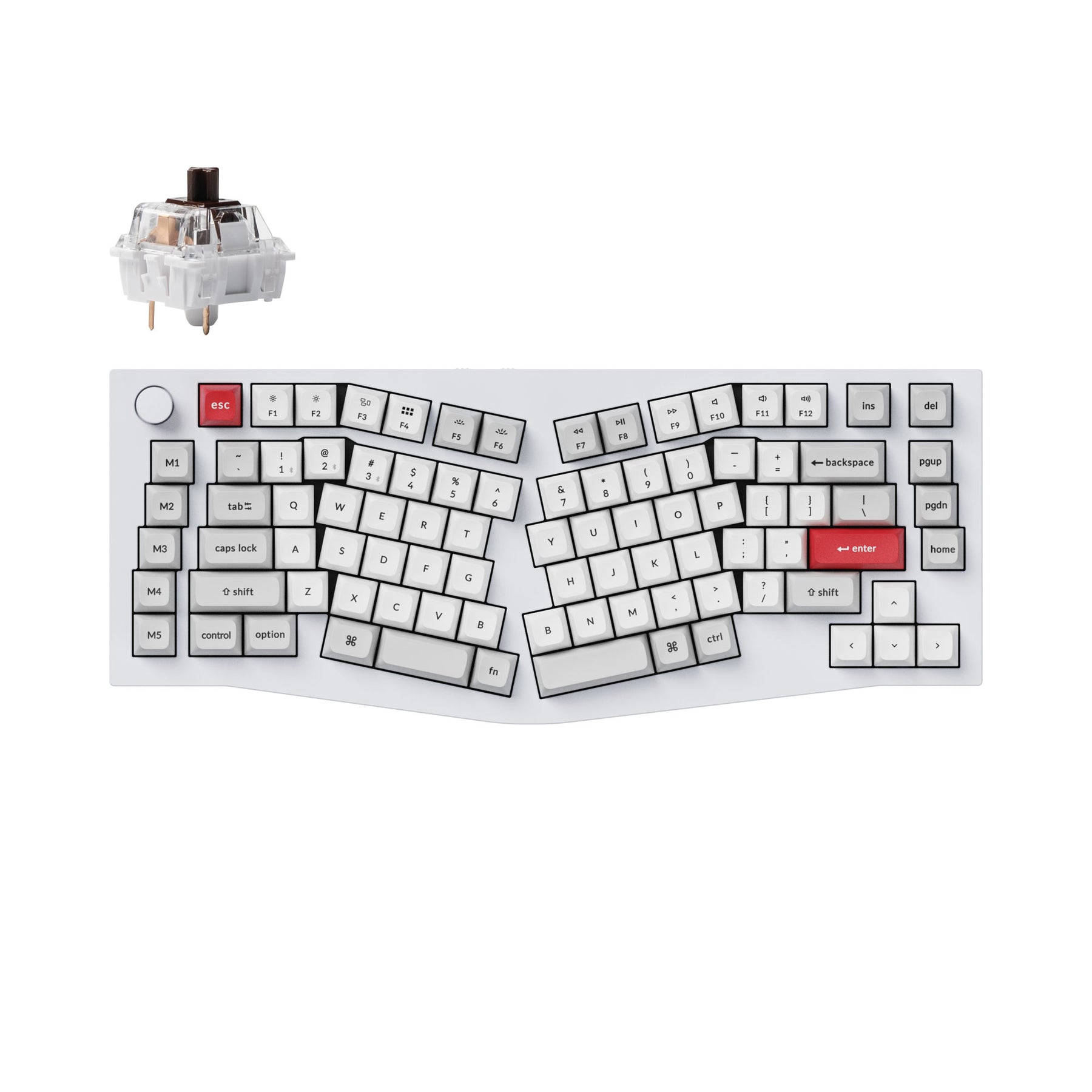 Keychron Q10 Pro (Alice Layout) QMK/VIA Wireless Custom Mechanical Keyboard (US ANSI Keyboard)