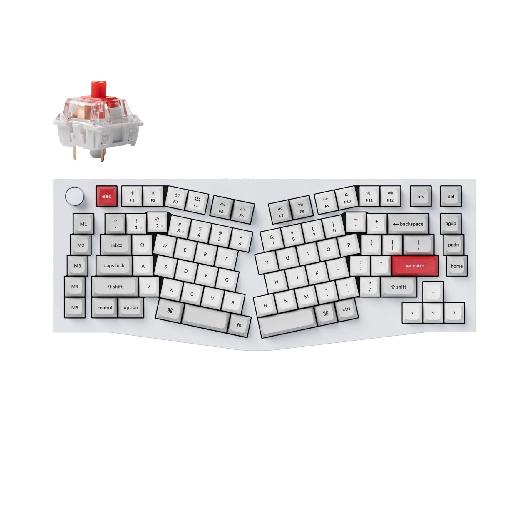 Keychron Q10 Pro (Alice Layout) Teclado mecánico personalizado inalámbrico QMK/VIA (teclado ANSI de EE. UU.)