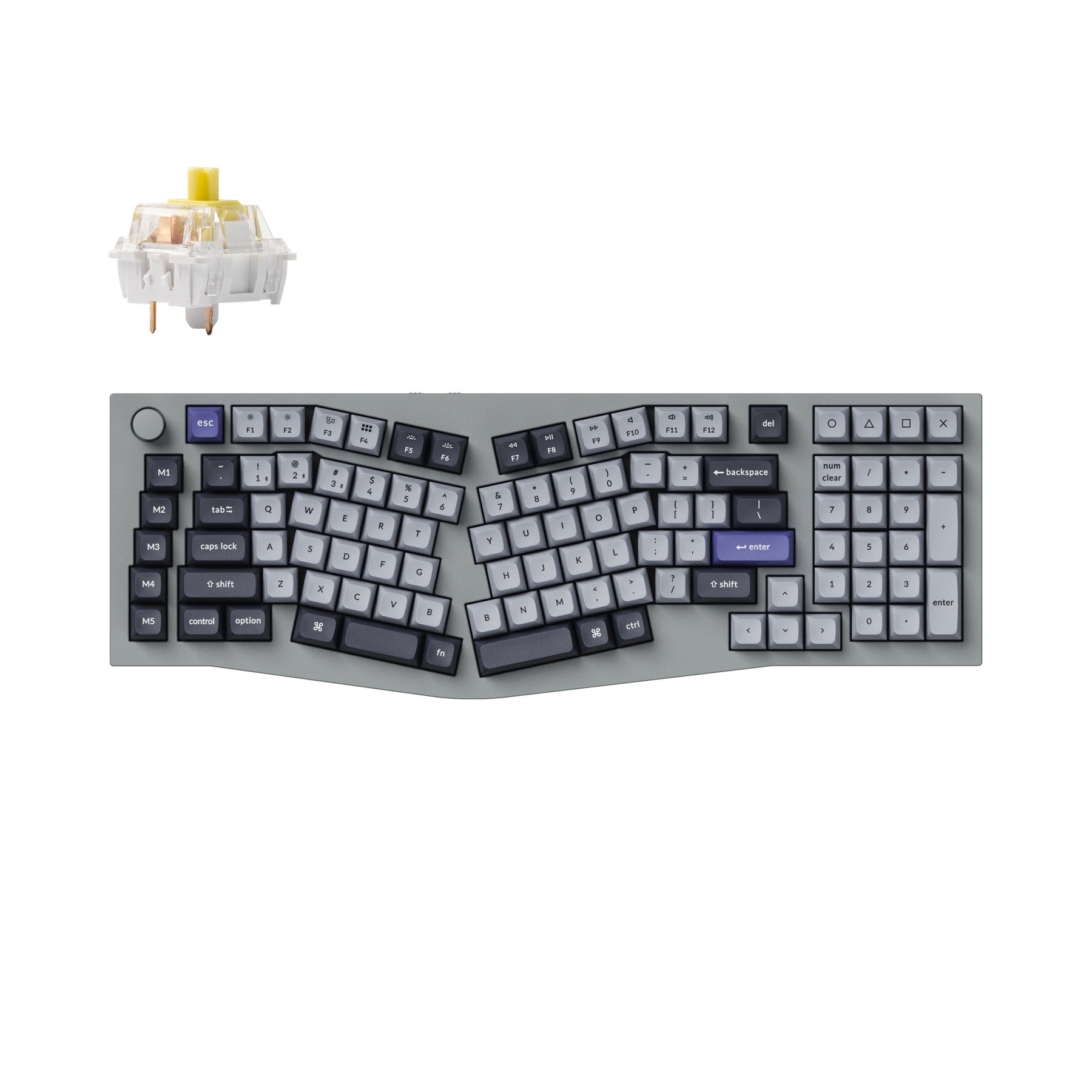 Keychron Q13 Pro (Alice Layout) Teclado mecánico personalizado inalámbrico QMK/VIA (teclado ANSI de EE. UU.)