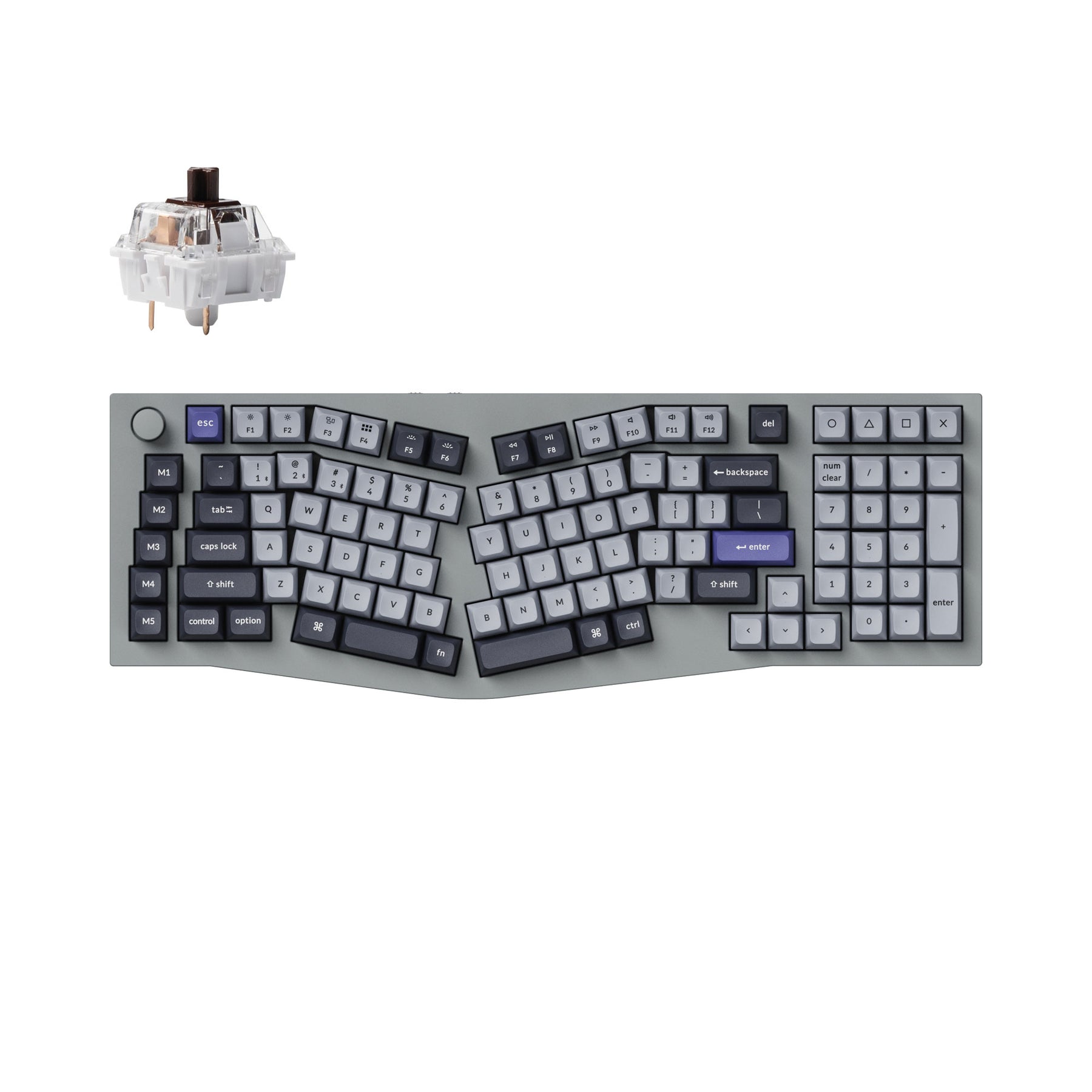 Keychron Q13 Pro (Alice Layout) QMK/VIA Wireless Custom Mechanical Keyboard (US ANSI Keyboard)