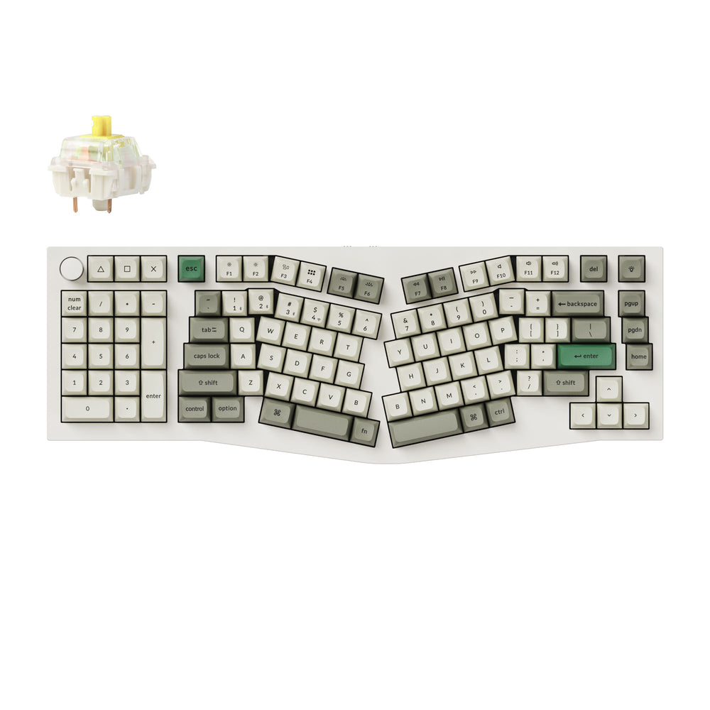 Keychron Q14 Max (diseño Alice) Teclado mecánico personalizado inalámbrico QMK (diseño de EE. UU.)