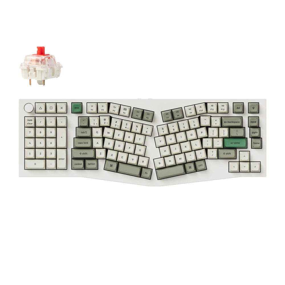 Keychron Q14 Max (diseño Alice) Teclado mecánico personalizado inalámbrico QMK (diseño de EE. UU.)