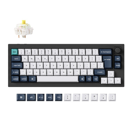 Colección de diseño ISO de teclado mecánico personalizado inalámbrico Keychron Q2 Max QMK/VIA