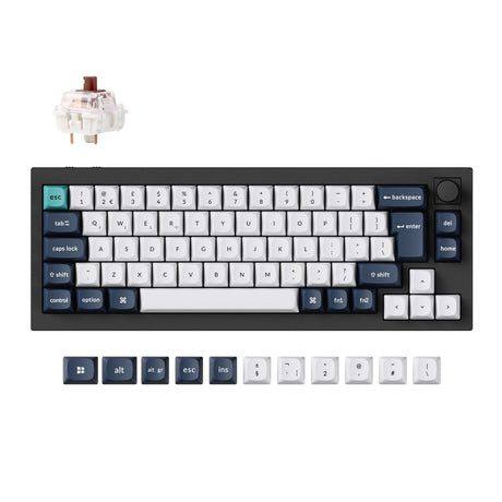Colección de diseño ISO de teclado mecánico personalizado inalámbrico Keychron Q2 Max QMK/VIA