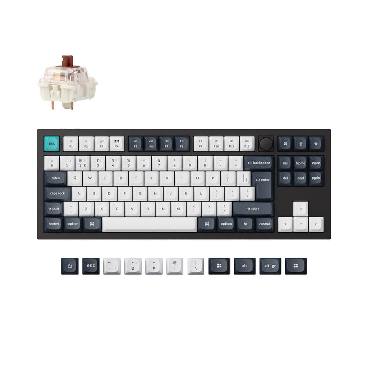 Keychron Q3 Max QMK/VIA Teclado Mecánico Personalizado Inalámbrico Colección de Distribución ISO