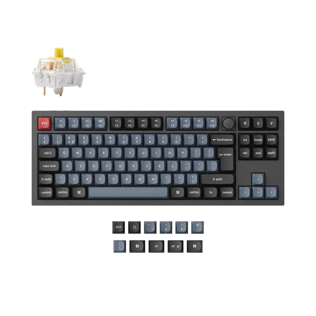 Colección de diseño ISO de teclado mecánico personalizado inalámbrico Keychron Q3 Pro QMK/VIA