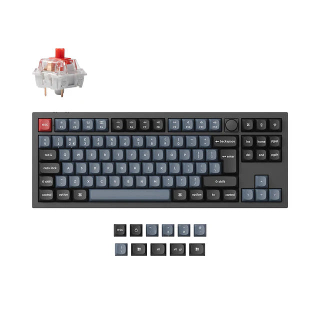 Colección de diseño ISO de teclado mecánico personalizado inalámbrico Keychron Q3 Pro QMK/VIA