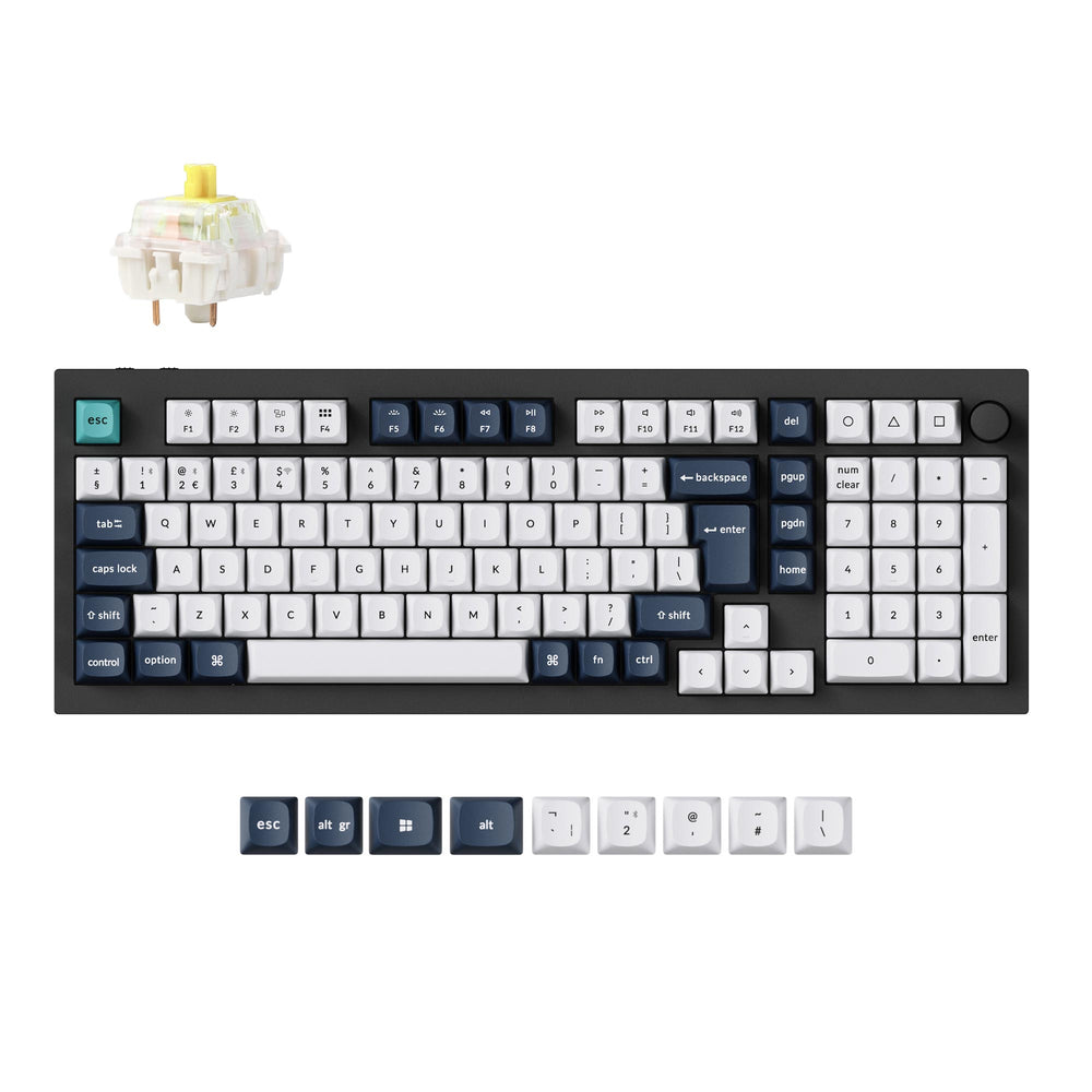 Colección de diseño ISO de teclado mecánico personalizado inalámbrico Keychron Q5 Max QMK/VIA