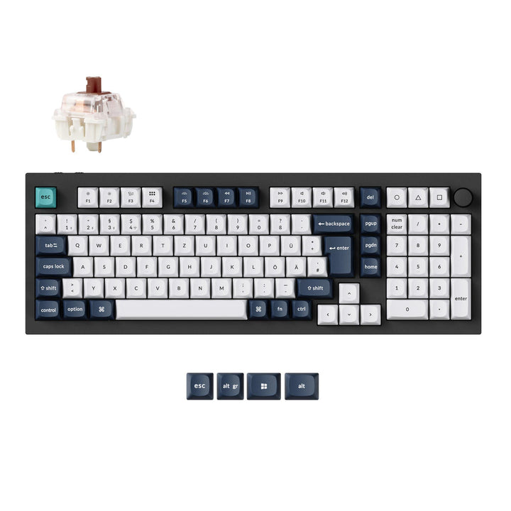 Keychron Q5 Max QMK/VIA Teclado Mecánico Personalizado Inalámbrico Colección de Distribución ISO