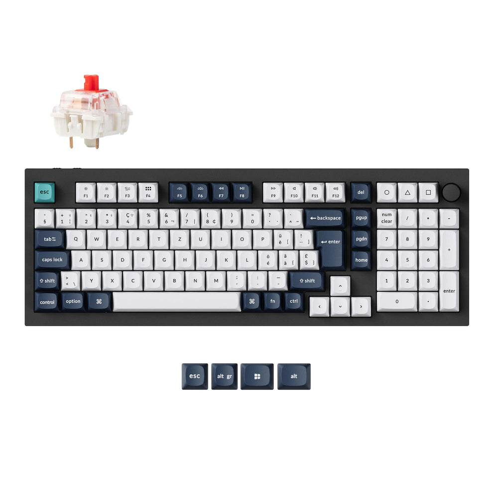 Colección de diseño ISO de teclado mecánico personalizado inalámbrico Keychron Q5 Max QMK/VIA