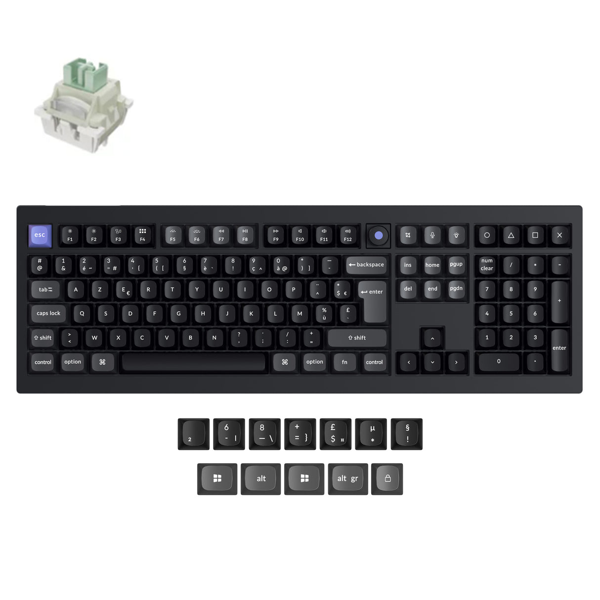 Teclado Keychron Q6 HE 8K con Switch Magnético (Distribución US ANSI)
