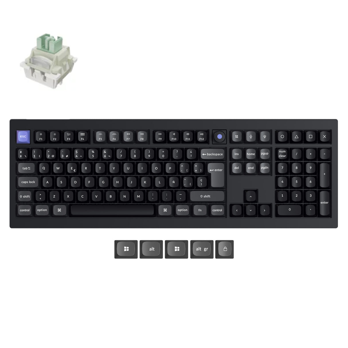 Teclado Keychron Q6 HE 8K con Switch Magnético (Distribución US ANSI)