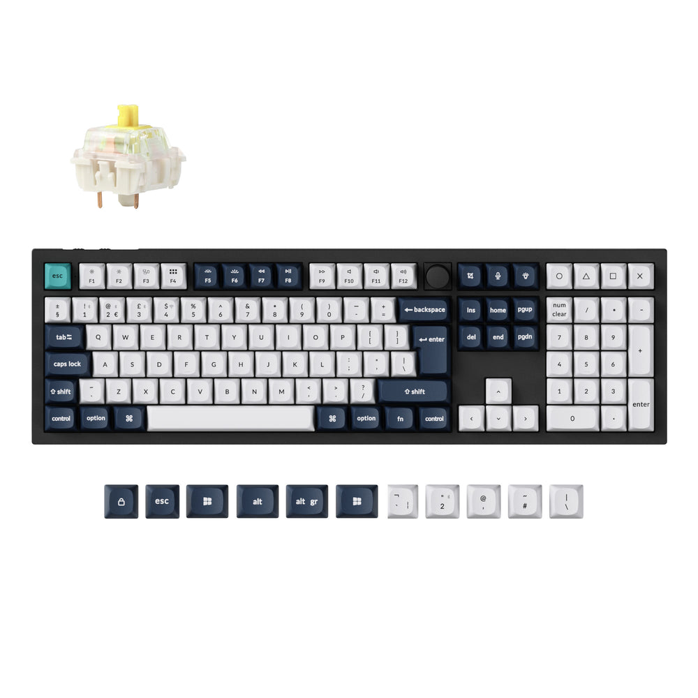 Colección de diseño ISO de teclado mecánico personalizado inalámbrico Keychron Q6 Max QMK/VIA