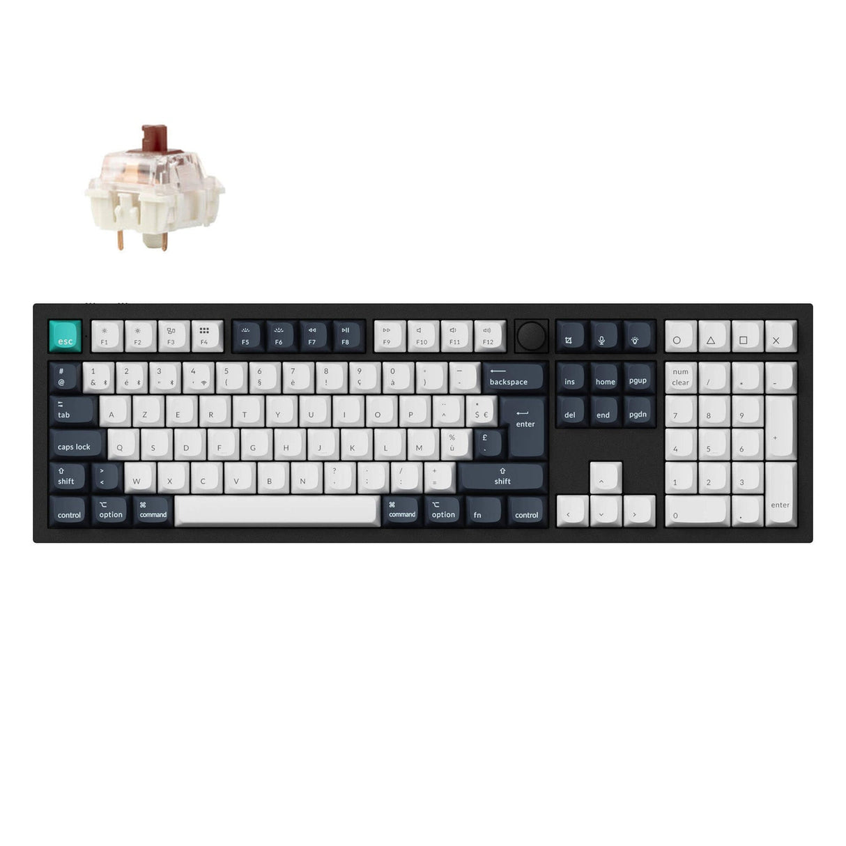 Colección de diseño ISO de teclado mecánico personalizado inalámbrico Keychron Q6 Max QMK/VIA