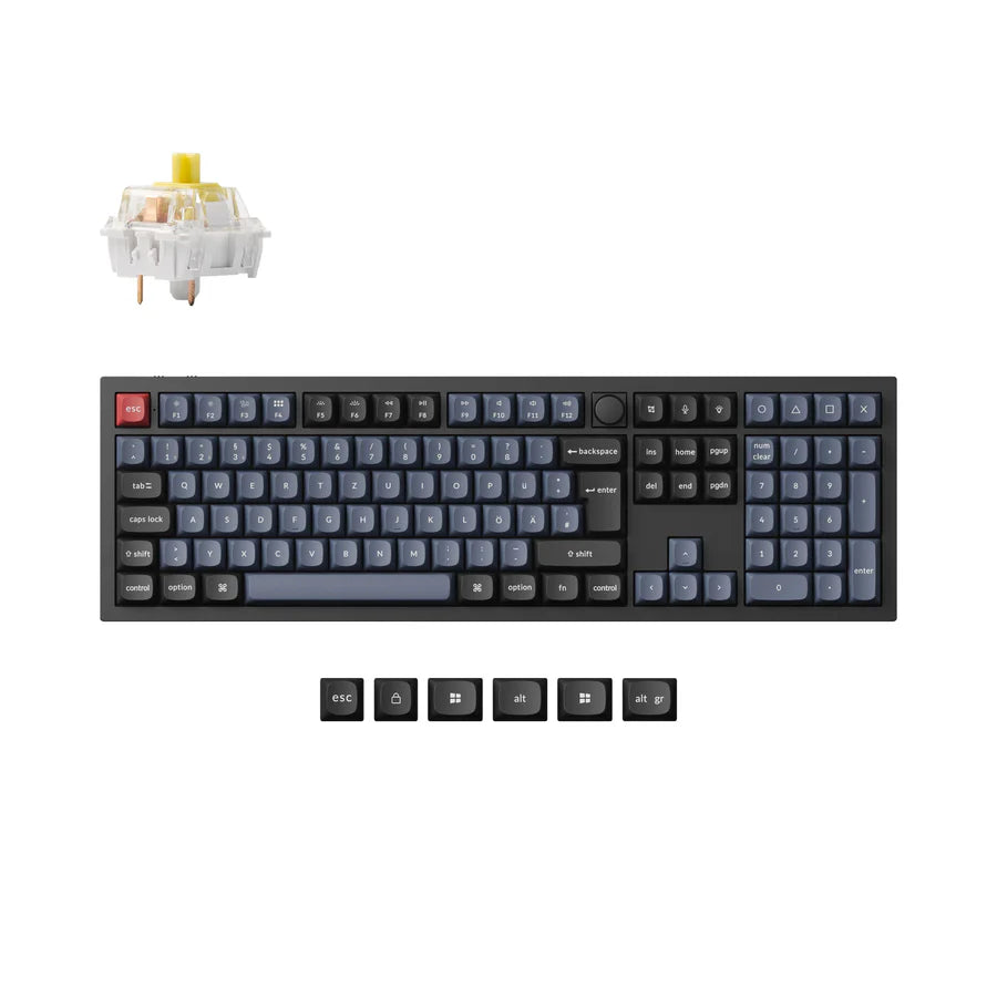 Colección de diseño ISO de teclado mecánico personalizado inalámbrico Keychron Q6 Pro QMK/VIA