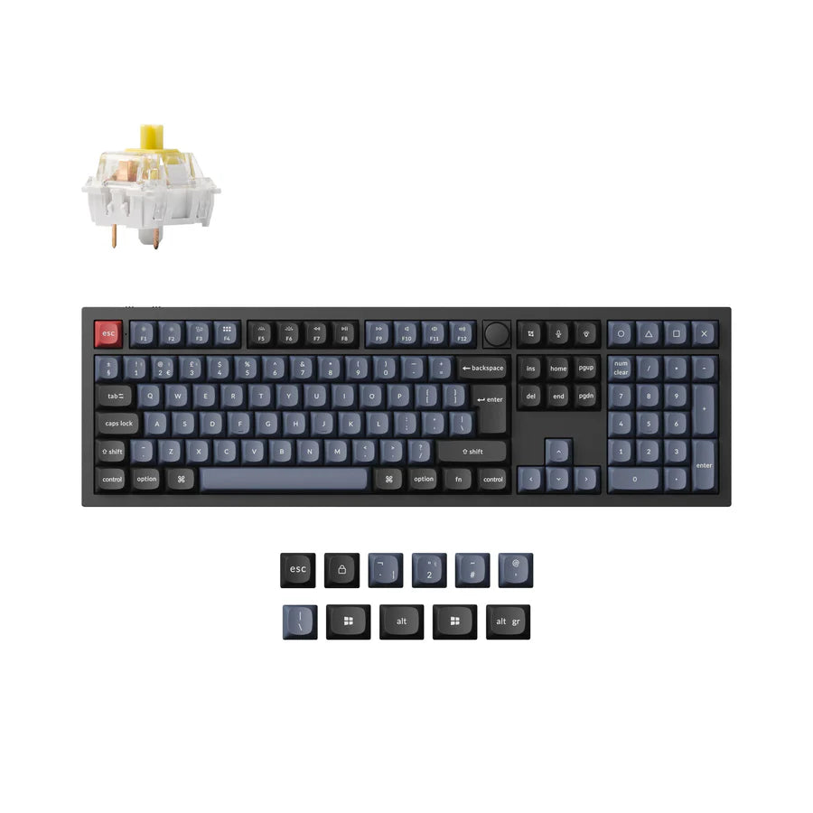 Colección de diseño ISO de teclado mecánico personalizado inalámbrico Keychron Q6 Pro QMK/VIA