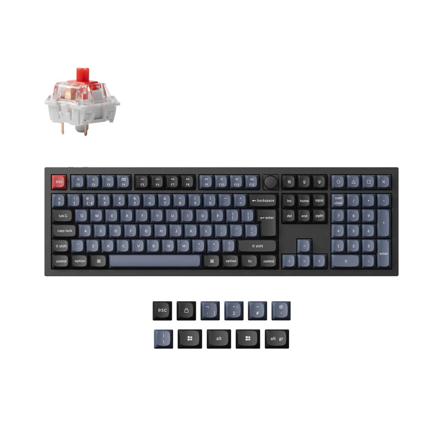 Colección de diseño ISO de teclado mecánico personalizado inalámbrico Keychron Q6 Pro QMK/VIA