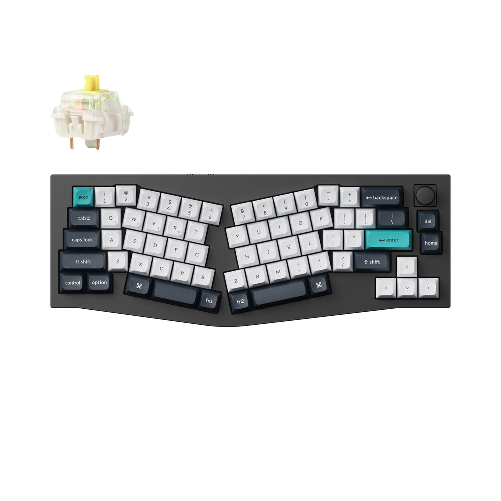 Keychron Q8 Max (diseño Alice) Teclado mecánico personalizado inalámbrico QMK/VIA (diseño ANSI de EE. UU.)