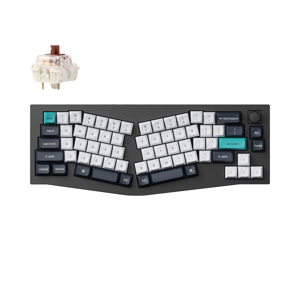 Keychron Q8 Max (diseño Alice) Teclado mecánico personalizado inalámbrico QMK/VIA (diseño ANSI de EE. UU.)