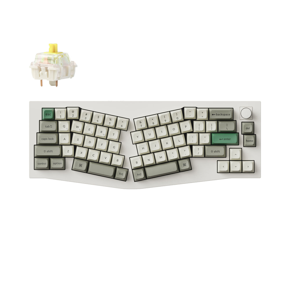 Keychron Q8 Max (diseño Alice) Teclado mecánico personalizado inalámbrico QMK/VIA (diseño ANSI de EE. UU.)