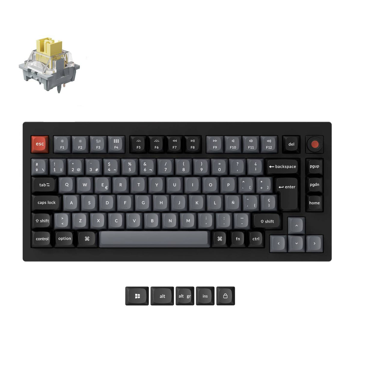 Teclado Mecánico Personalizado por Cable Keychron V1 8K QMK - Colección Distribución ISO