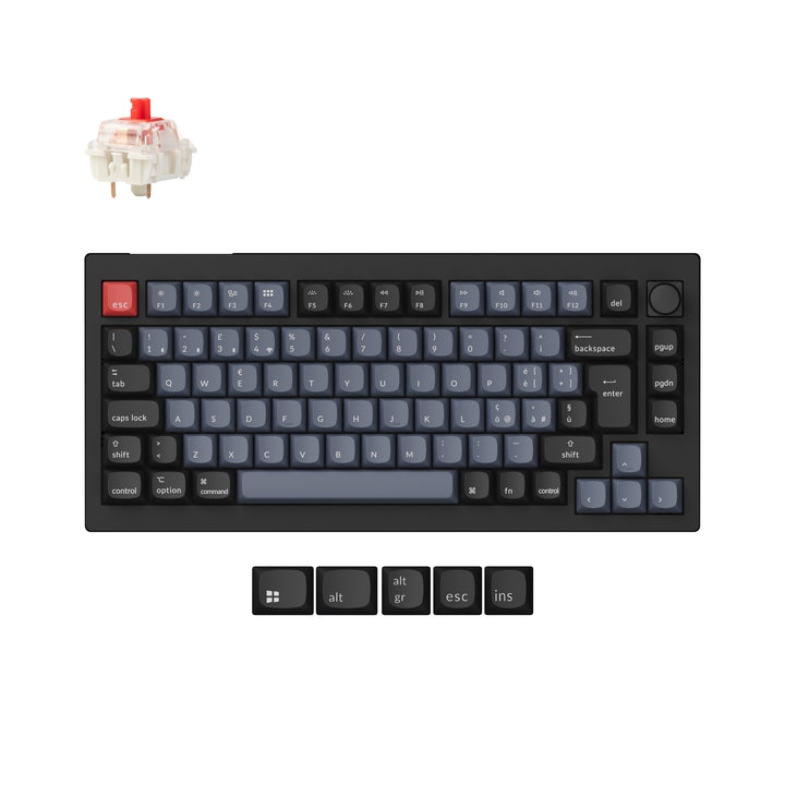 Teclado Mecánico Personalizado Inalámbrico QMK Keychron V1 Max Colección de Distribución ISO