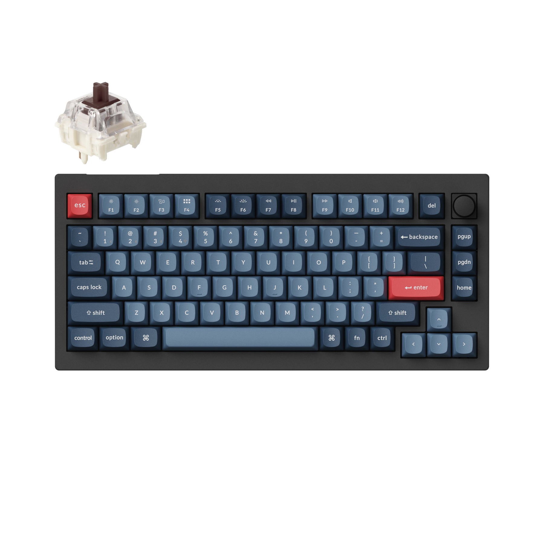 Teclado mecánico personalizado inalámbrico Keychron V1 Max QMK/VIA (teclado ANSI de EE. UU.)