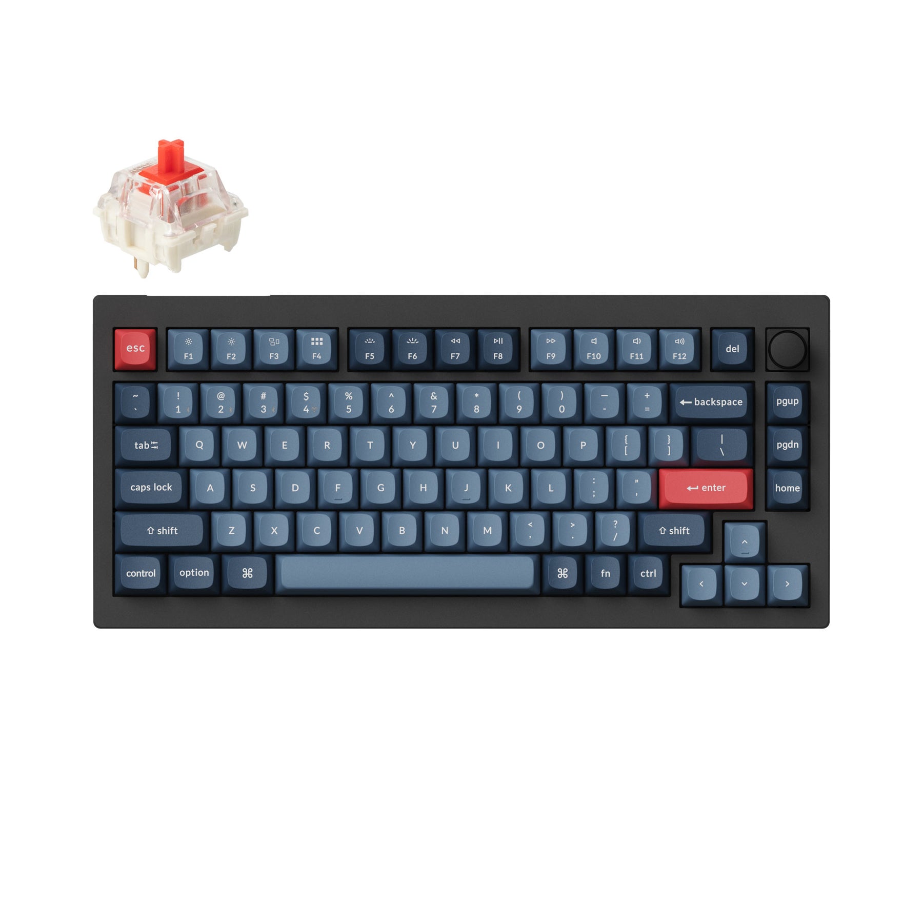 Teclado mecánico personalizado inalámbrico Keychron V1 Max QMK/VIA (teclado ANSI de EE. UU.)