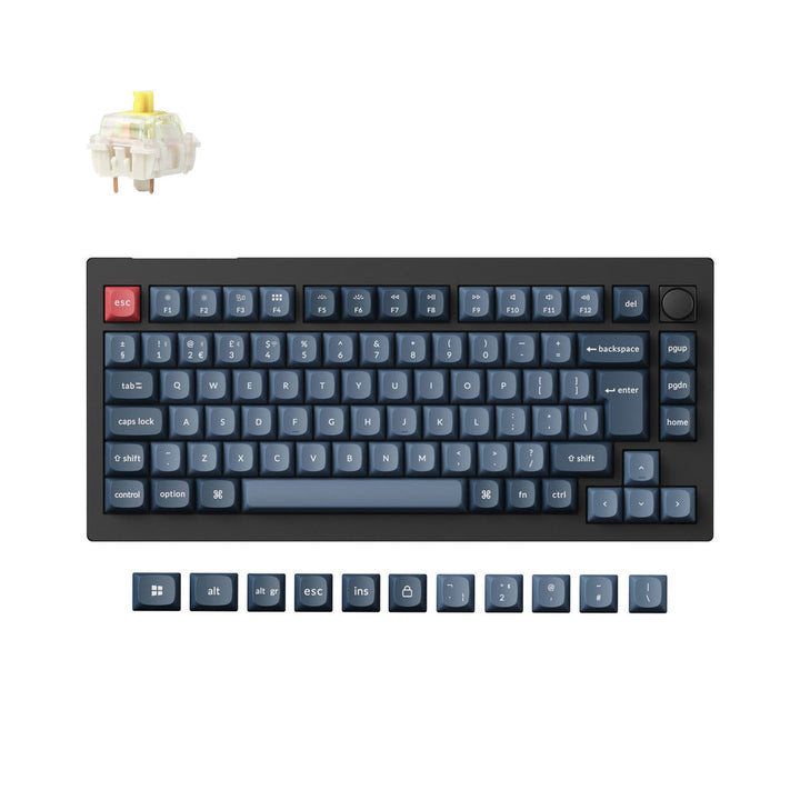Teclado Mecánico Personalizado Inalámbrico QMK Keychron V1 Max Colección de Distribución ISO