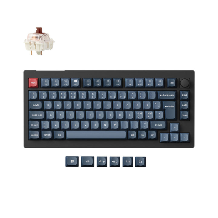 Teclado Mecánico Personalizado Inalámbrico QMK Keychron V1 Max Colección de Distribución ISO