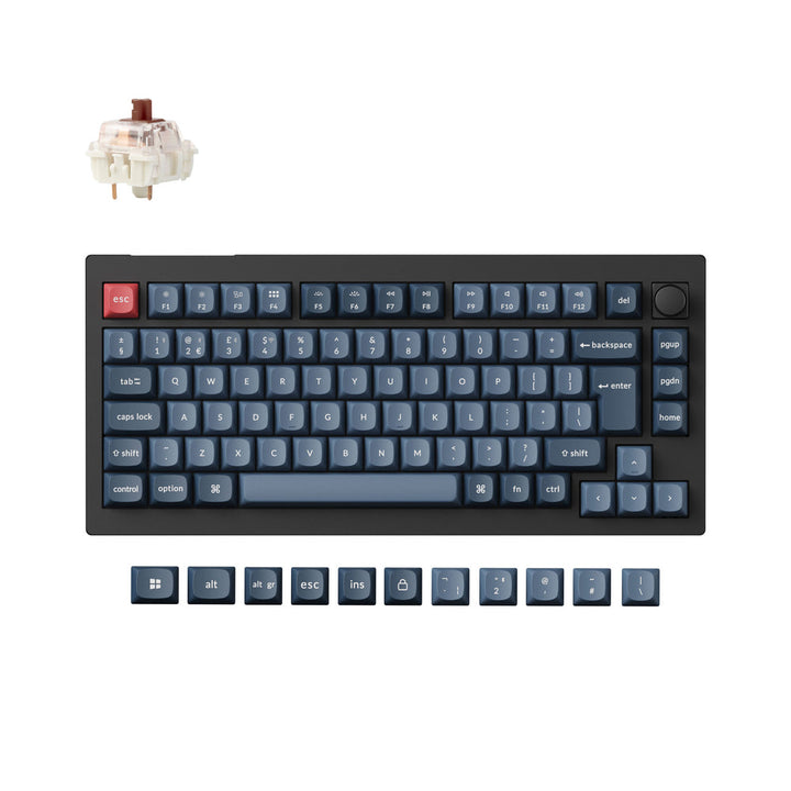 Teclado Mecánico Personalizado Inalámbrico QMK Keychron V1 Max Colección de Distribución ISO