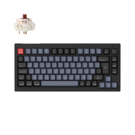 Colección de diseño ISO de teclado mecánico personalizado inalámbrico Keychron V1 Max QMK