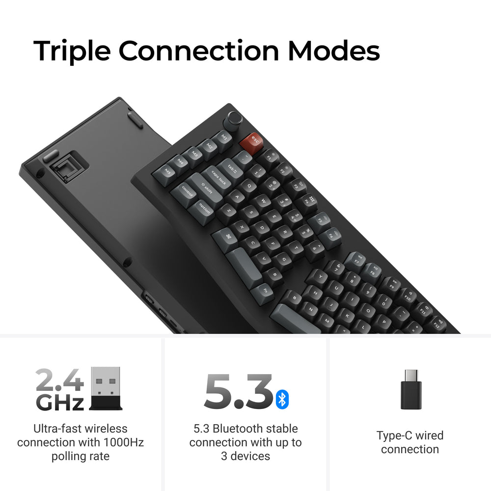 Keychron V10 Ultra 8K Wireless Custom Mechanical Keyboard (US ANSI Layout)