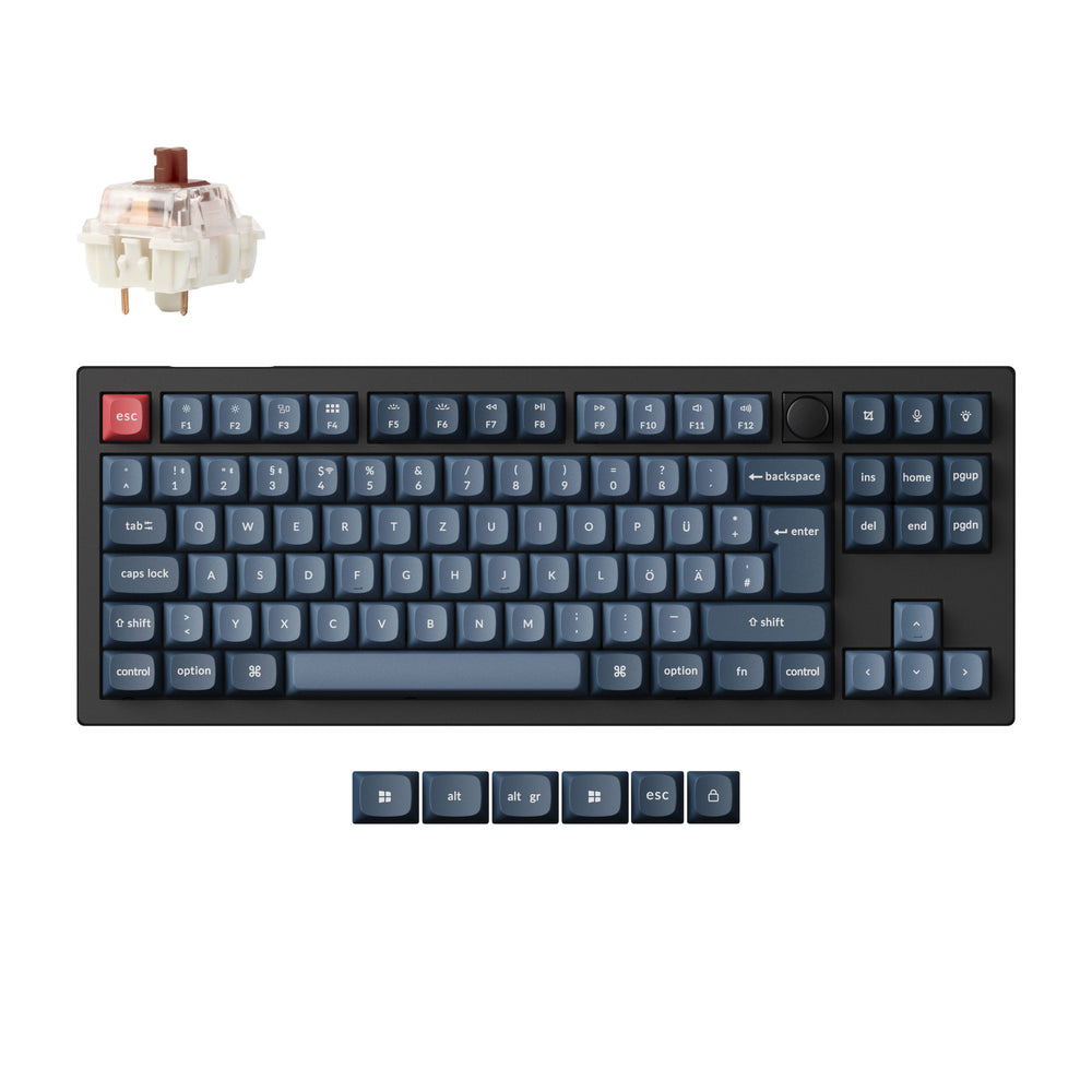 Colección de diseño ISO de teclado mecánico personalizado inalámbrico Keychron V3 Max QMK/VIA