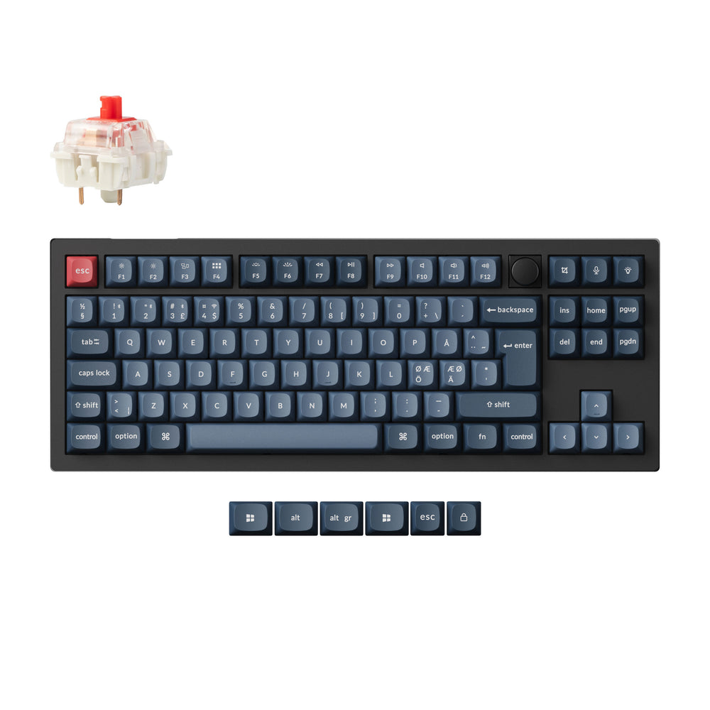 Colección de diseño ISO de teclado mecánico personalizado inalámbrico Keychron V3 Max QMK/VIA