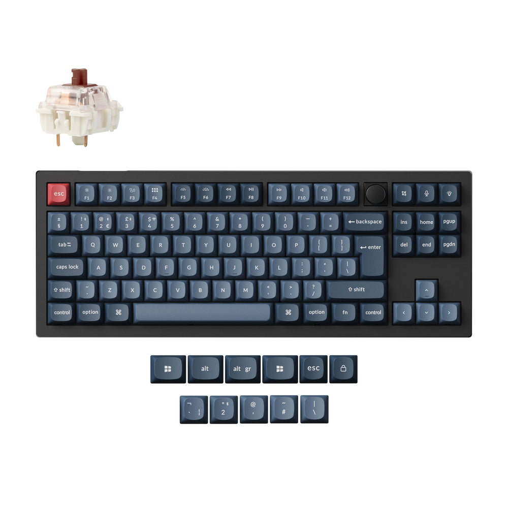 Colección de diseño ISO de teclado mecánico personalizado inalámbrico Keychron V3 Max QMK/VIA