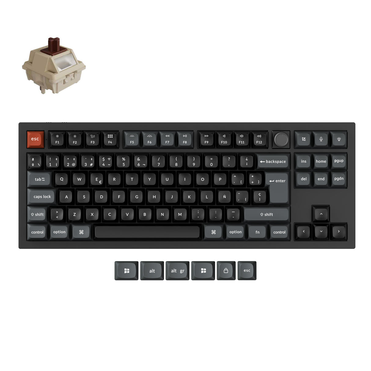 Keychron V3 Ultra 8K Teclado Mecánico Personalizado Inalámbrico Colección Distribución ISO