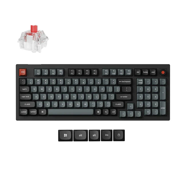 Teclado Mecánico Personalizado Keychron V5 8K QMK con Cable (Distribución ANSI de EE. UU.)