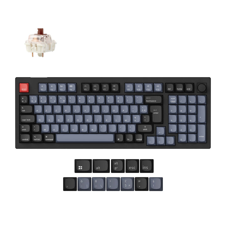 Teclado Mecánico Personalizado Inalámbrico QMK Keychron V5 Max Colección de Distribución ISO